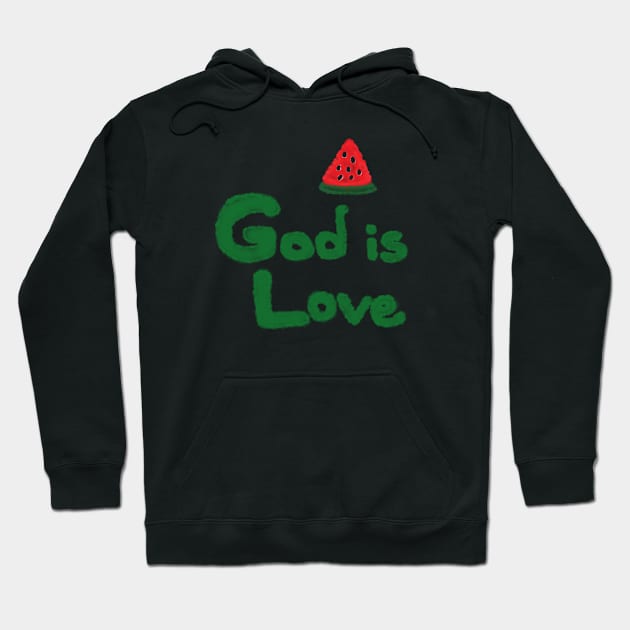 god is love Hoodie by zzzozzo